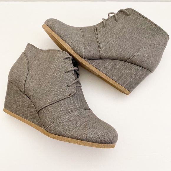 Maurices Shoes - Maurices gray wedge tie up oxfords